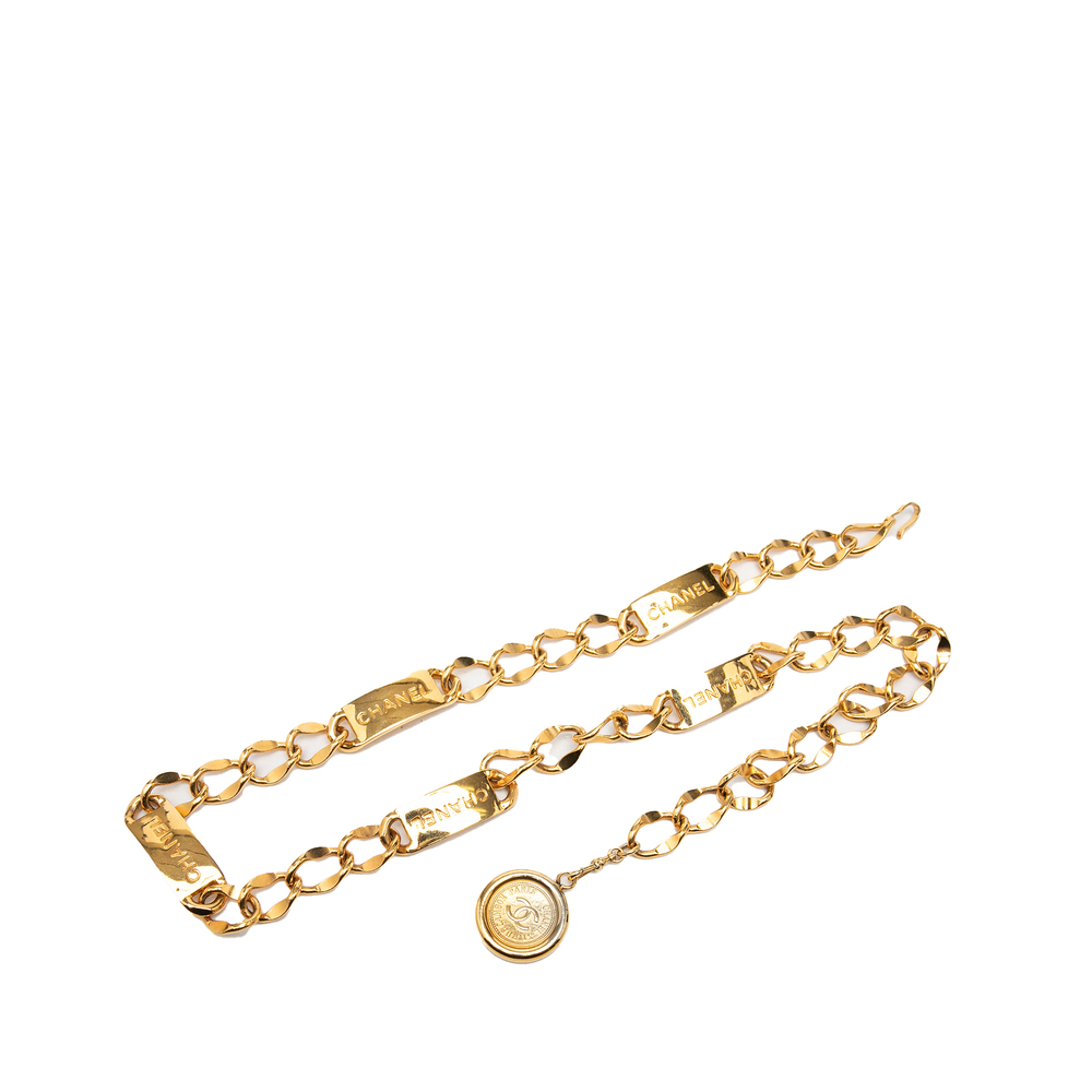 Pre-Loved Chanel CC Gold Plated Medallion Chain Belt